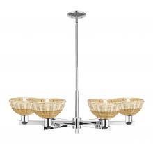 Innovations Lighting 716-6CR-PC-NBD2-75-NAT - Natural Ballston Dome - 6 Light - 24 inch - Polished Chrome - Chandelier