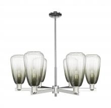 Innovations Lighting 716-6CR-PN-G480-6SL - Brookhaven Almond - 6 Light - 24 inch - Polished Nickel - Chandelier
