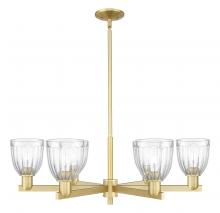 Innovations Lighting 716-6CR-SG-G442 - Brookfield - 6 Light - 36 inch - Satin Gold - Stem hung - Chandelier