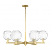 Innovations Lighting 716-6CR-SG-G458-7CL - Preston Globe - 6 Light - 24 inch - Satin Gold - Chandelier