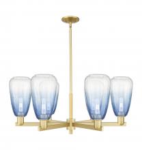 Innovations Lighting 716-6CR-SG-G480-6SB - Brookhaven Almond - 6 Light - 24 inch - Satin Gold - Chandelier