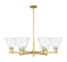 Innovations Lighting 716-6CR-SG-GBC-84 - Berkshire Glass - 6 Light - 38 inch - Satin Gold - Stem hung - Chandelier