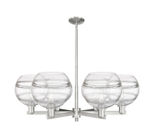 Innovations Lighting 716-6CR-SN-G556-10CL - Rochester - 6 Light - 40 inch - Satin Nickel - Stem hung - Chandelier