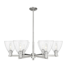Innovations Lighting 716-6CR-SN-GBD-752 - Bristol - 6 Light - 37 inch - Satin Nickel - Stem hung - Chandelier