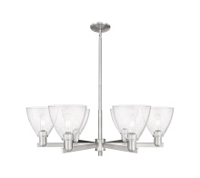 Innovations Lighting 716-6CR-SN-GBD-754 - Bristol - 6 Light - 37 inch - Satin Nickel - Stem hung - Chandelier