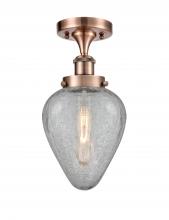 Innovations Lighting 916-1C-AC-G165 - Geneseo - 1 Light - 6 inch - Antique Copper - Semi-Flush Mount