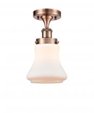 Innovations Lighting 916-1C-AC-G191 - Bellmont - 1 Light - 6 inch - Antique Copper - Semi-Flush Mount