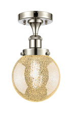 Innovations Lighting 916-1C-PN-G208-6 - Beacon - 1 Light - 6 inch - Polished Nickel - Semi-Flush Mount