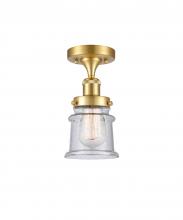 Innovations Lighting 916-1C-SG-G184S - Canton - 1 Light - 6 inch - Satin Gold - Semi-Flush Mount