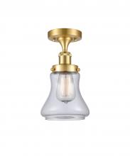 Innovations Lighting 916-1C-SG-G192 - Bellmont - 1 Light - 6 inch - Satin Gold - Semi-Flush Mount
