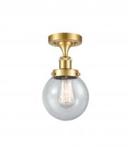 Innovations Lighting 916-1C-SG-G204-6 - Beacon - 1 Light - 6 inch - Satin Gold - Semi-Flush Mount