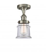 Innovations Lighting 916-1C-SN-G182S - Canton - 1 Light - 6 inch - Brushed Satin Nickel - Semi-Flush Mount