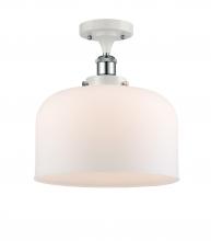 Innovations Lighting 916-1C-WPC-G71-L - Bell - 1 Light - 12 inch - White Polished Chrome - Semi-Flush Mount