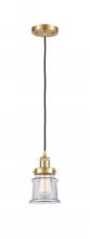 Innovations Lighting 916-1P-SG-G182S - Canton - 1 Light - 6 inch - Satin Gold - Cord hung - Mini Pendant
