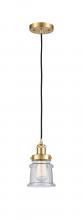 Innovations Lighting 916-1P-SG-G184S - Canton - 1 Light - 6 inch - Satin Gold - Cord hung - Mini Pendant