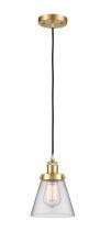 Innovations Lighting 916-1P-SG-G62 - Cone - 1 Light - 6 inch - Satin Gold - Cord hung - Mini Pendant