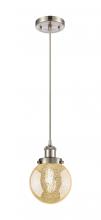Innovations Lighting 916-1P-SN-G208-6 - Beacon - 1 Light - 6 inch - Brushed Satin Nickel - Cord hung - Mini Pendant