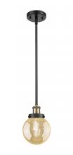 Innovations Lighting 916-1S-BAB-G208-6 - Beacon - 1 Light - 6 inch - Black Antique Brass - Mini Pendant