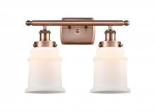 Innovations Lighting 916-2W-AC-G181 - Canton - 2 Light - 16 inch - Antique Copper - Bath Vanity Light