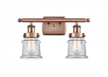Innovations Lighting 916-2W-AC-G182S - Canton - 2 Light - 16 inch - Antique Copper - Bath Vanity Light