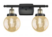 Innovations Lighting 916-2W-BAB-G208-6 - Beacon - 2 Light - 16 inch - Black Antique Brass - Bath Vanity Light