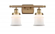 Innovations Lighting 916-2W-BB-G181S - Canton - 2 Light - 16 inch - Brushed Brass - Bath Vanity Light