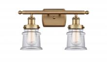Innovations Lighting 916-2W-BB-G182S - Canton - 2 Light - 16 inch - Brushed Brass - Bath Vanity Light
