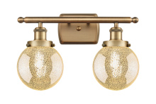 Innovations Lighting 916-2W-BB-G208-6 - Beacon - 2 Light - 16 inch - Brushed Brass - Bath Vanity Light