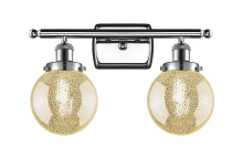 Innovations Lighting 916-2W-PC-G208-6 - Beacon - 2 Light - 16 inch - Polished Chrome - Bath Vanity Light