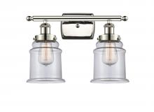 Innovations Lighting 916-2W-PN-G182 - Canton - 2 Light - 16 inch - Polished Nickel - Bath Vanity Light