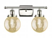 Innovations Lighting 916-2W-PN-G208-6 - Beacon - 2 Light - 16 inch - Polished Nickel - Bath Vanity Light