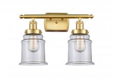 Innovations Lighting 916-2W-SG-G182 - Canton - 2 Light - 16 inch - Satin Gold - Bath Vanity Light