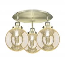 Innovations Lighting 916-3C-AB-G208-8 - Beacon - 3 Light - 20 inch - Antique Brass - Semi-Flush Mount
