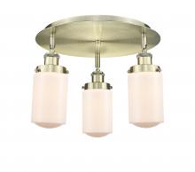 Innovations Lighting 916-3C-AB-G311 - Dover - 3 Light - 16 inch - Antique Brass - Semi-Flush Mount
