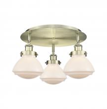Innovations Lighting 916-3C-AB-G321 - Olean - 3 Light - 19 inch - Antique Brass - Semi-Flush Mount