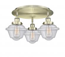 Innovations Lighting 916-3C-AB-G534 - Oxford - 3 Light - 19 inch - Antique Brass - Semi-Flush Mount