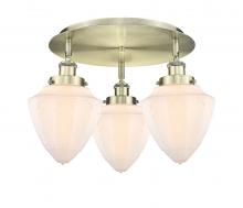 Innovations Lighting 916-3C-AB-G661-7 - Bullet - 3 Light - 18 inch - Antique Brass - Semi-Flush Mount