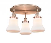 Innovations Lighting 916-3C-AC-G191 - Bellmont - 3 Light - 18 inch - Antique Copper - Semi-Flush Mount