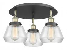 Innovations Lighting 916-3C-BAB-G172 - Fulton - 3 Light - 19 inch - Black Antique Brass - Semi-Flush Mount