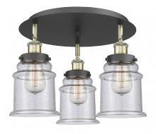 Innovations Lighting 916-3C-BAB-G184 - Whitney - 3 Light - 18 inch - Black Antique Brass - Semi-Flush Mount