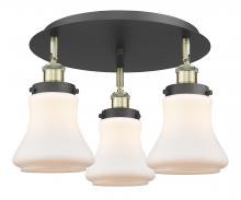 Innovations Lighting 916-3C-BAB-G191 - Bellmont - 3 Light - 18 inch - Black Antique Brass - Semi-Flush Mount