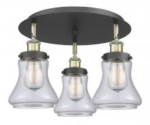 Innovations Lighting 916-3C-BAB-G192 - Bellmont - 3 Light - 18 inch - Black Antique Brass - Semi-Flush Mount