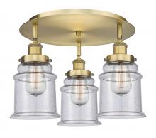 Innovations Lighting 916-3C-BB-G184 - Whitney - 3 Light - 18 inch - Brushed Brass - Semi-Flush Mount