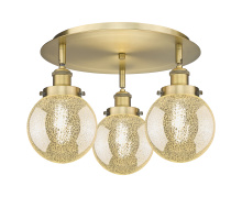 Innovations Lighting 916-3C-BB-G208-6 - Beacon - 3 Light - 18 inch - Brushed Brass - Semi-Flush Mount