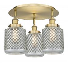 Innovations Lighting 916-3C-BB-G262 - Edison - 3 Light - 18 inch - Brushed Brass - Semi-Flush Mount