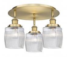 Innovations Lighting 916-3C-BB-G302 - Colton - 3 Light - 17 inch - Brushed Brass - Semi-Flush Mount