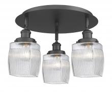 Innovations Lighting 916-3C-BK-G302 - Colton - 3 Light - 17 inch - Matte Black - Semi-Flush Mount