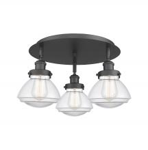 Innovations Lighting 916-3C-BK-G322 - Olean - 3 Light - 19 inch - Matte Black - Semi-Flush Mount