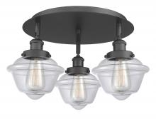 Innovations Lighting 916-3C-BK-G532 - Oxford - 3 Light - 19 inch - Matte Black - Semi-Flush Mount