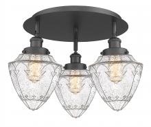 Innovations Lighting 916-3C-BK-G664-7 - Bullet - 3 Light - 18 inch - Matte Black - Semi-Flush Mount